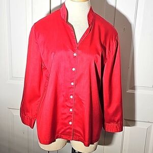Talbots women's blouse 100% pure silk. Button down.‎ Size 16. Excellent c…